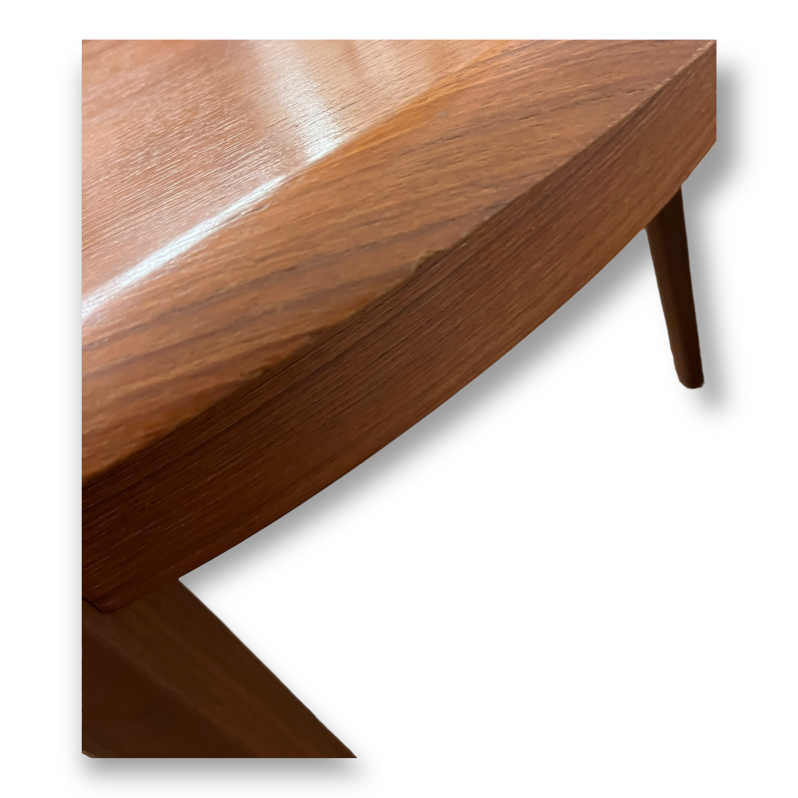 Scandinavian round teak table by LB Kofod Larsen