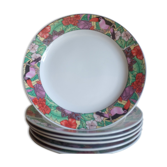 Plates tropical décor