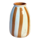 Striped Cream and Light Brown Vase