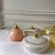 Suspension glass ball of Clichy pink 20s