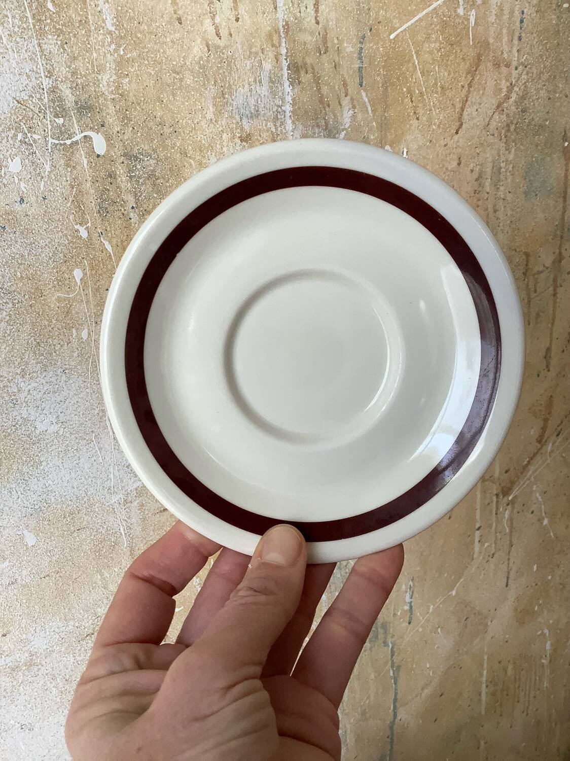 Lot de 7 sous tasses bistrot