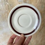 Set of 7 bistro saucers