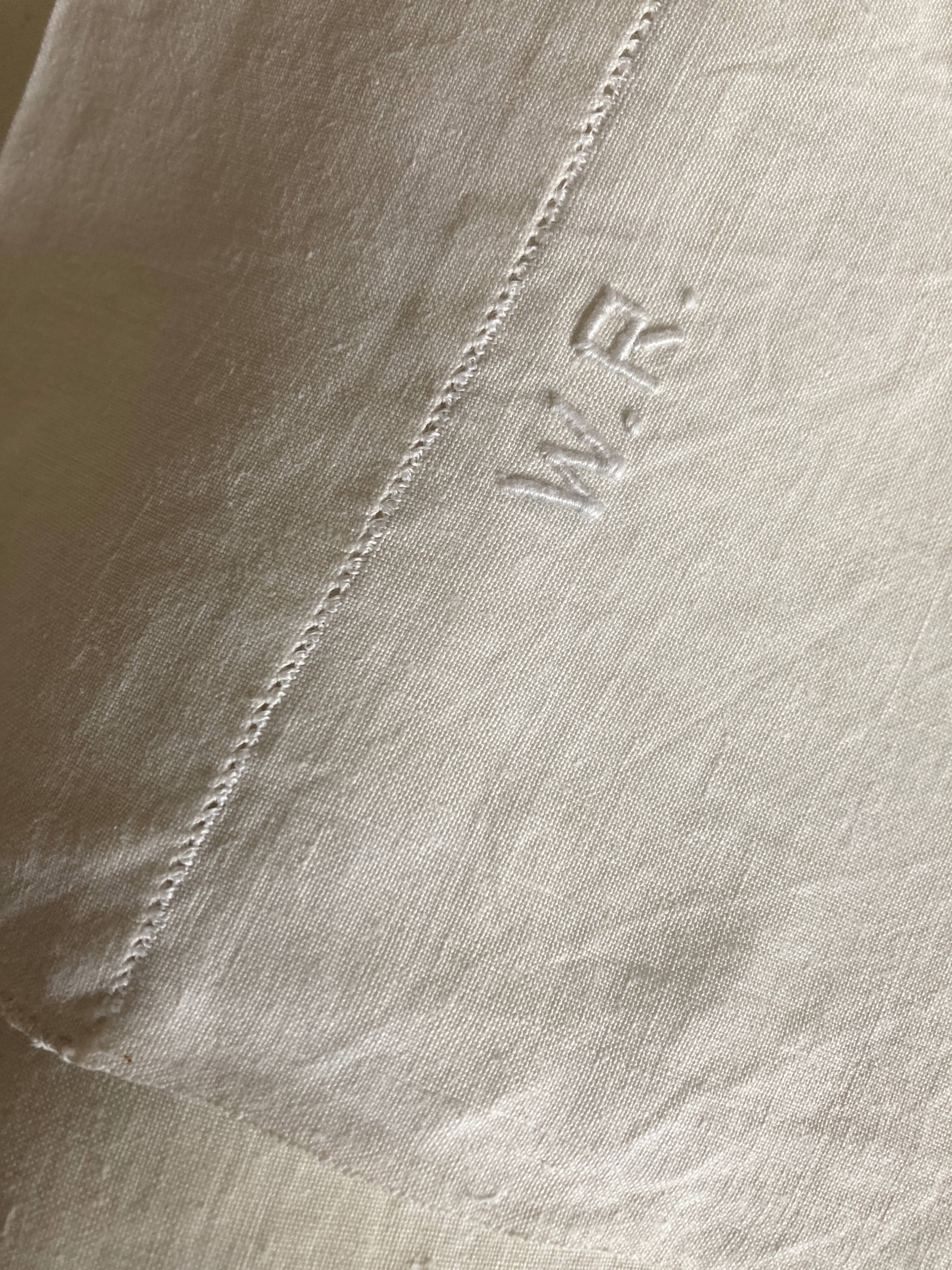 Linen thread chateau cloth width 260cm reserve linen