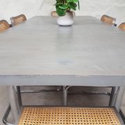 6 Vintage late mid century Marcel Breuer cesca  chairs & a dining table by habitat