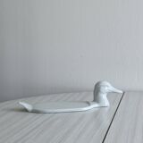 White porcelain foie gras dish