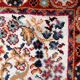 Vintage French Savonnerie wool rug, ivory field & rosace medallion, crimson border, c. 1950s — 202 × 290 cm — 1C1281