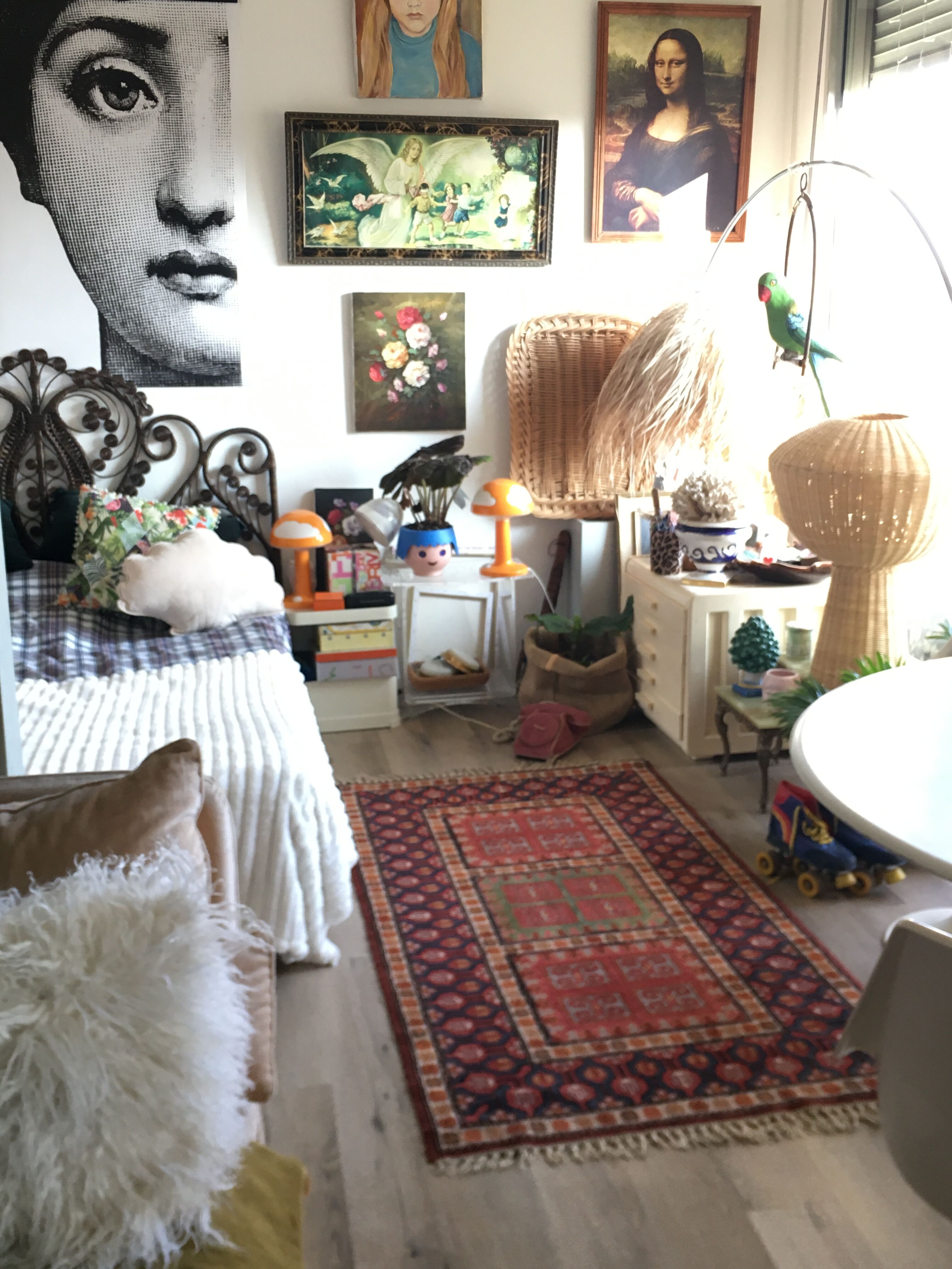 Oriental wool carpet 95x176cm