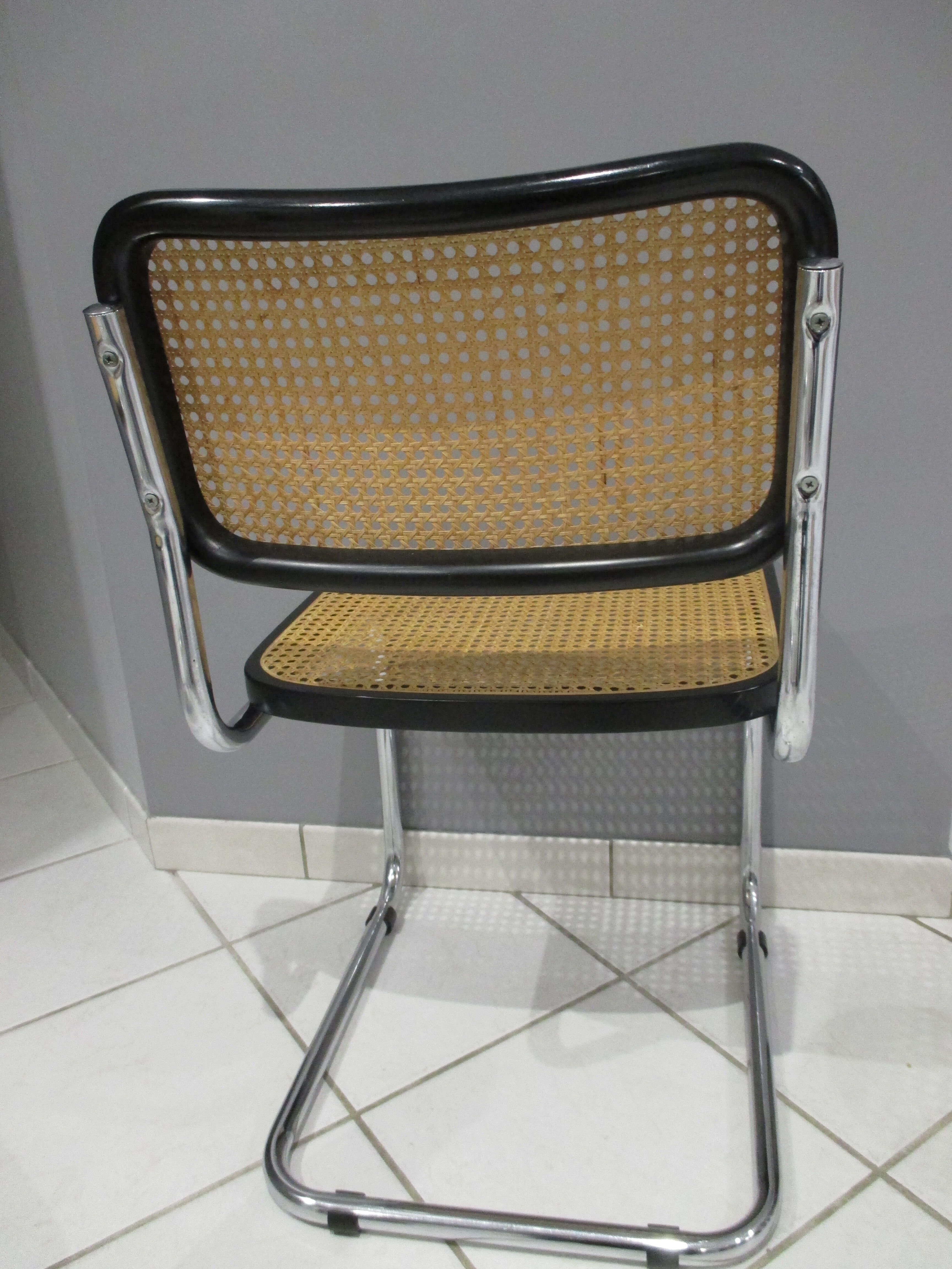 Set of 6 Cesca B32 chairs by Marcel Breuer 80s