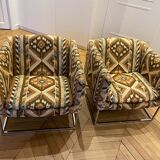 Paire de fauteuils Milo Baughman