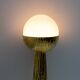 Pair of Modern Italian Brass and Opaline Glass Table Lamps