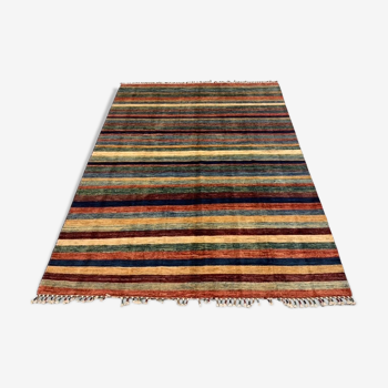Striped wool carpets