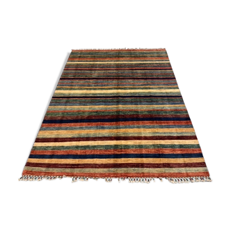 Tapis en laine à rayures 170x232