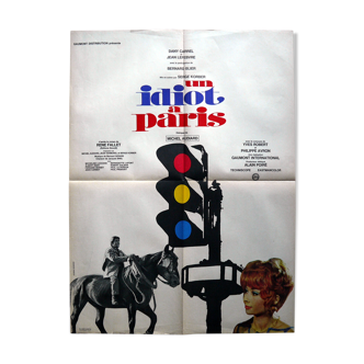 Affiche cinéma originale "un idiot a paris" audiard, fallet
