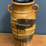 Xl Scheurich vase brown model 220-44 1970s