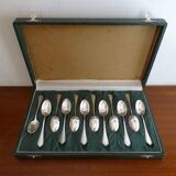 Lot de 12 cuillères à moka Ravinet Denfer en métal argenté
