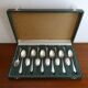 Set of 12 mocha spoons Ravinet Denfer in silver metal