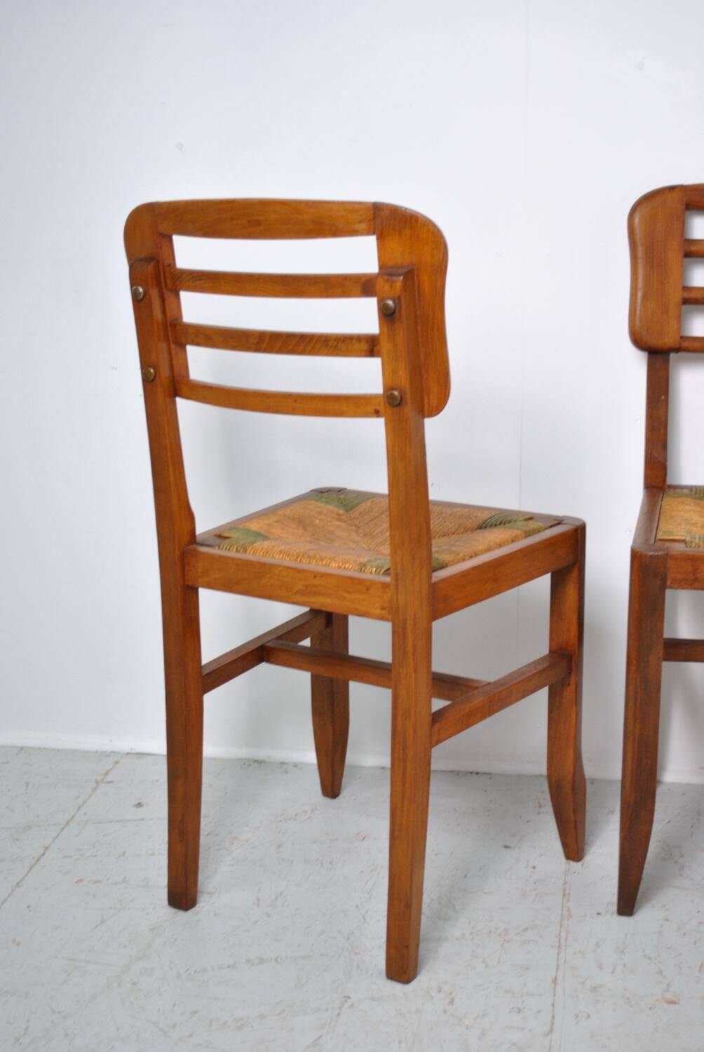 3 chaises style Pierre Cruege 1950