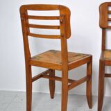 3 chairs attributed to Pierre Cruege 1950