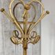 Vintage rattan coat rack