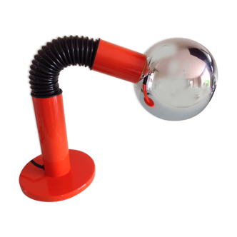 Orange eyeball lamp and chrome globe 60/70