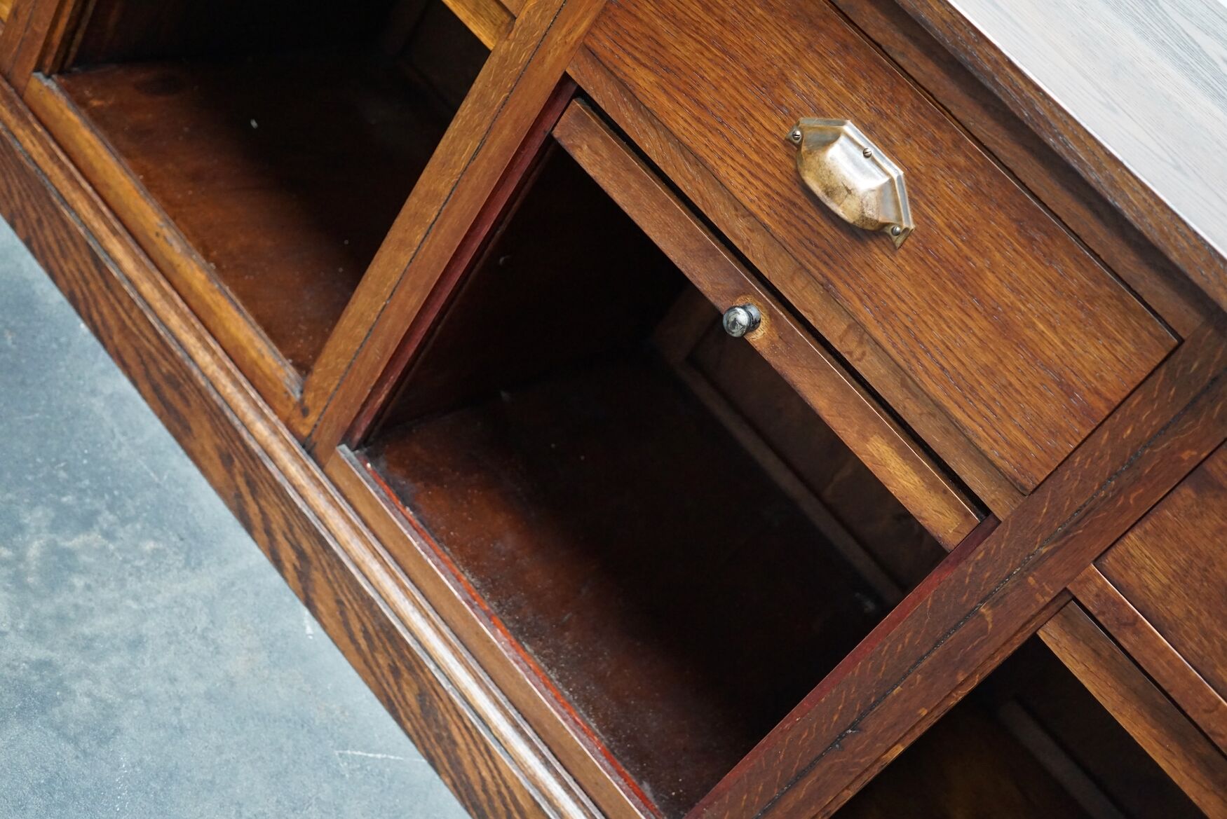Dutch oak sideboard filing cabinet, 1930s