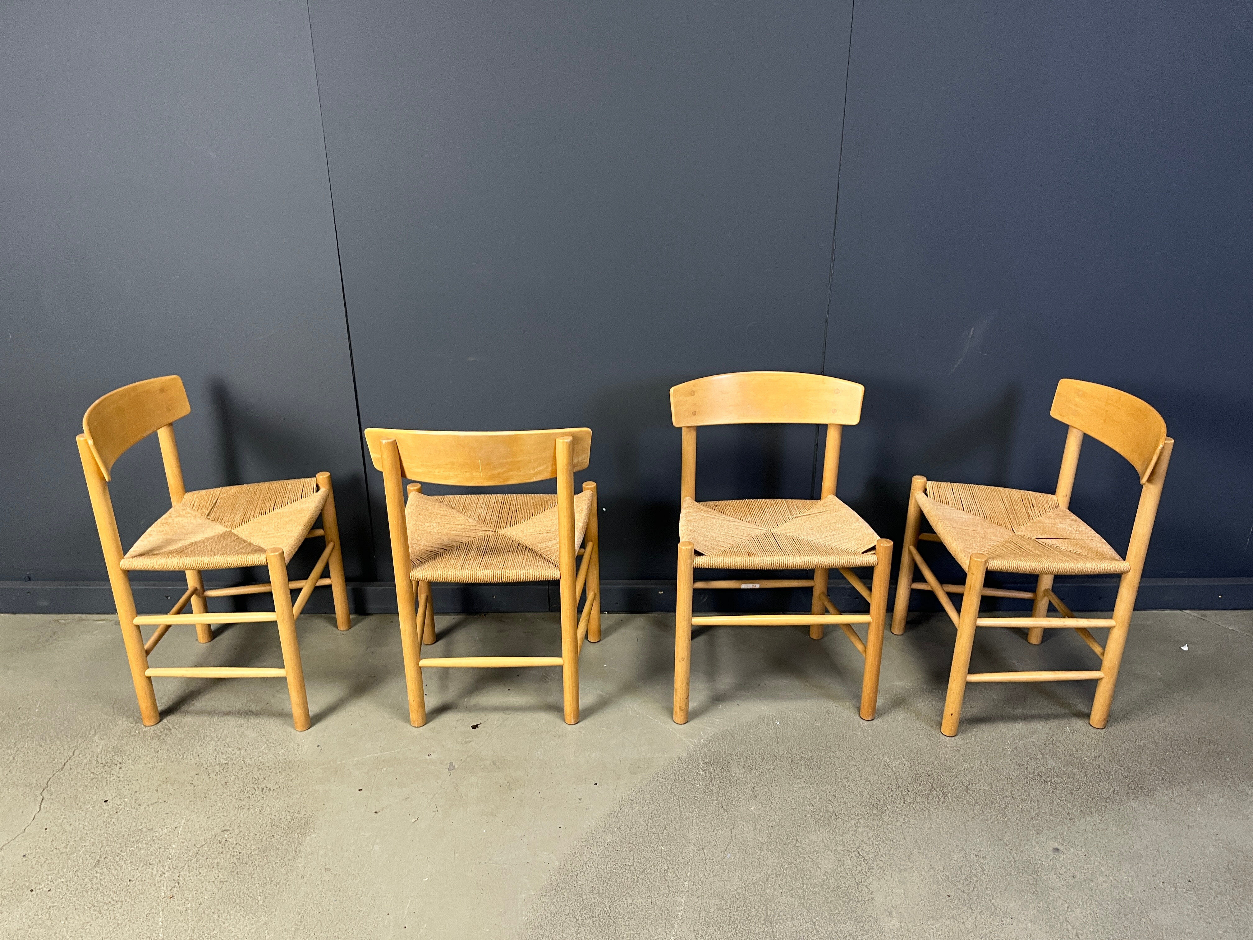 Fredericia J39 Mogensen chairs, set of 4 - 1980s