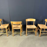 Fredericia J39 Mogensen chairs, set of 4 - 1980s