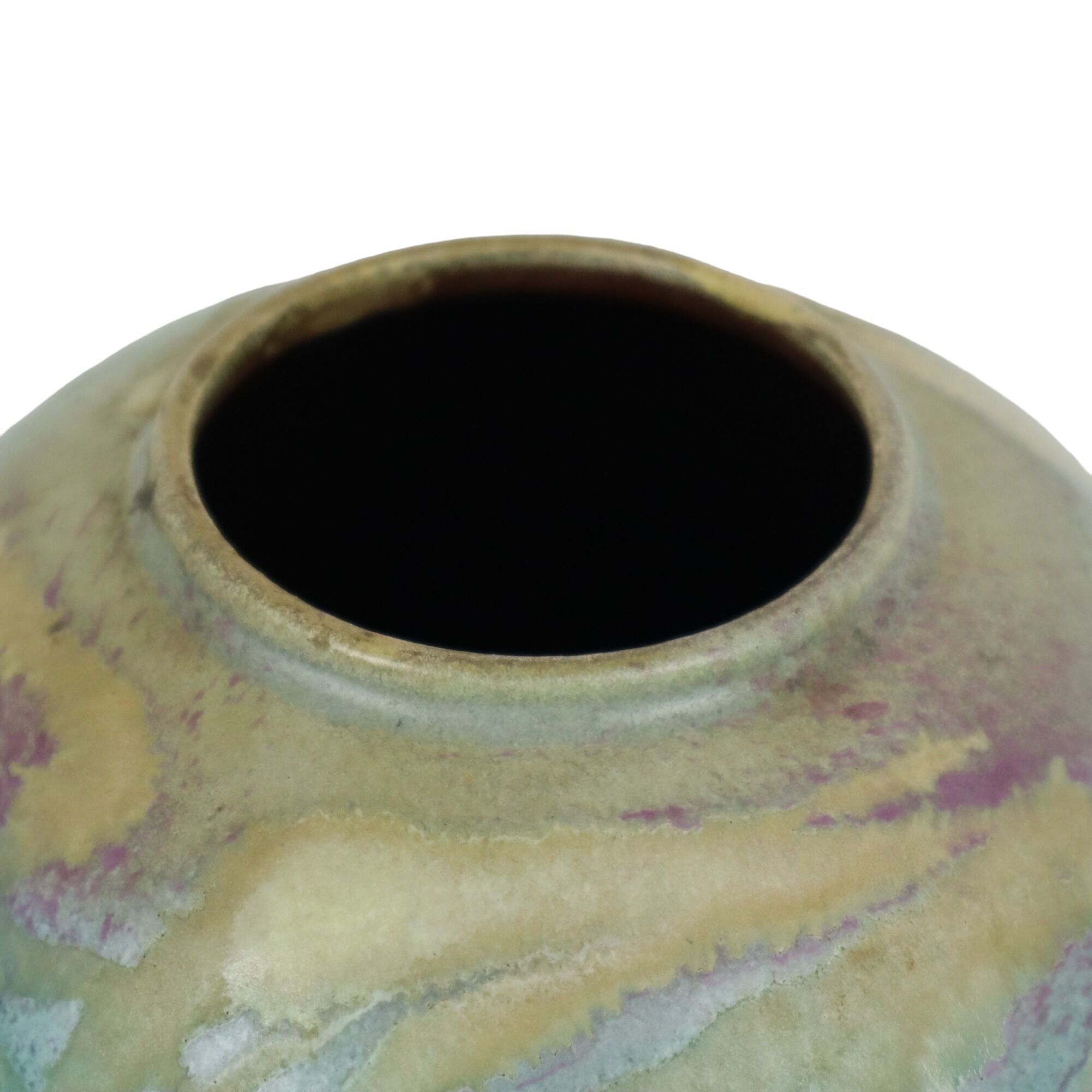 Abstract Ruscha Art 863 Convex Blue Vase West Germany Ceramics