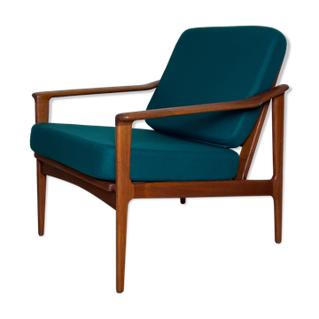 Chaise facile en teck danois par Ib Kofod-Larsen années 1960