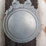 Pair of gray patinated plaster frames