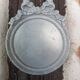 Pair of gray patinated plaster frames