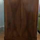 Vintage furniture in solid walnut and marble