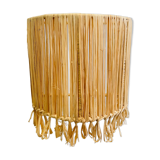 Raffia wall lamp