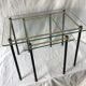 Pull out tables in glass and brass 1950
