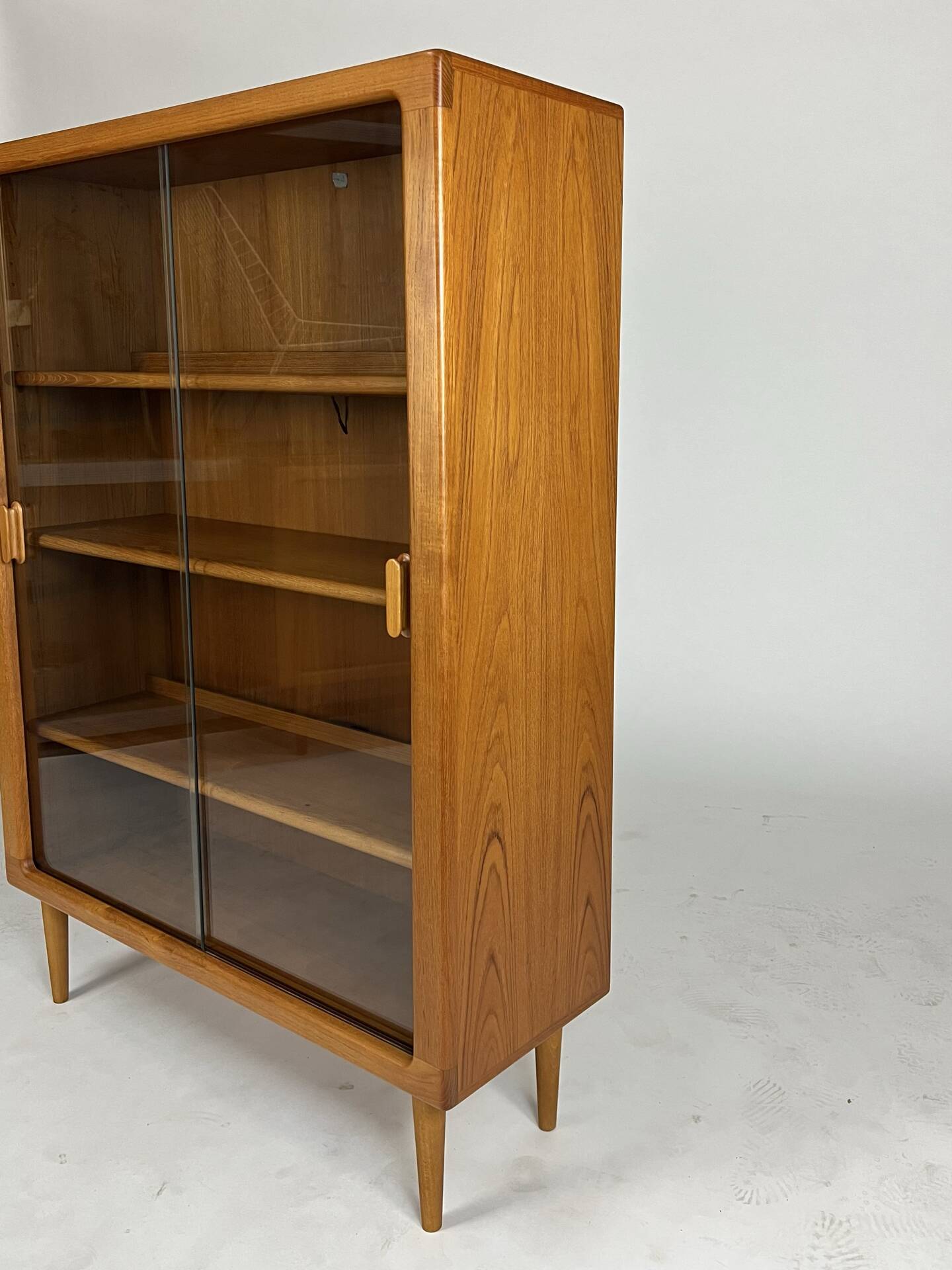Danish teak display cabinet highboard shelf Silkeborg 70s vintage design