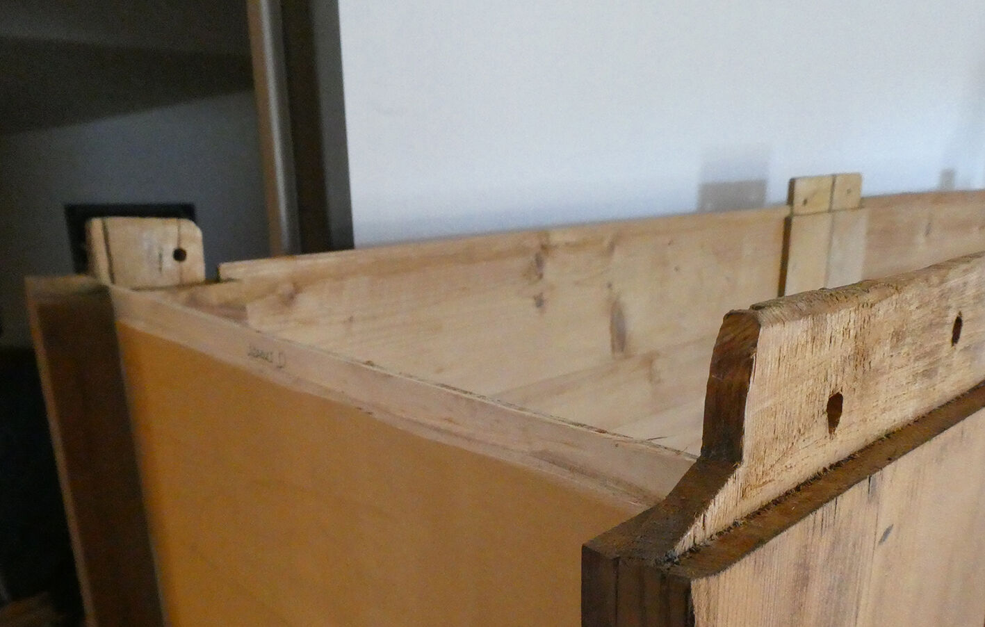 Old solid wooden cabinet