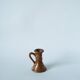 small enameled stoneware candle holder 1970