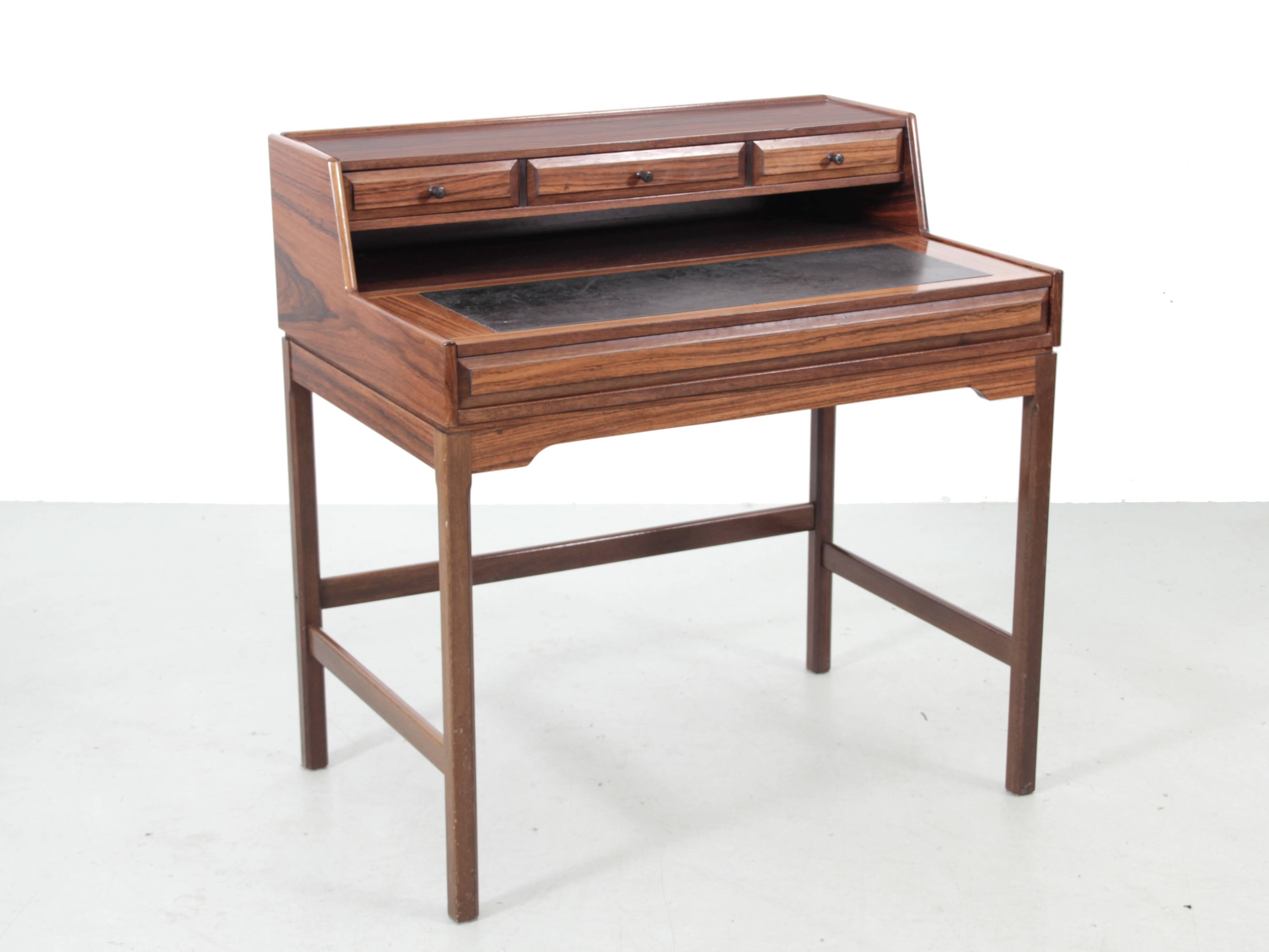 Bureau à gradin scandinave en palissandre de Rio