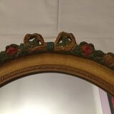 Miroir en bois doré 50x62cm