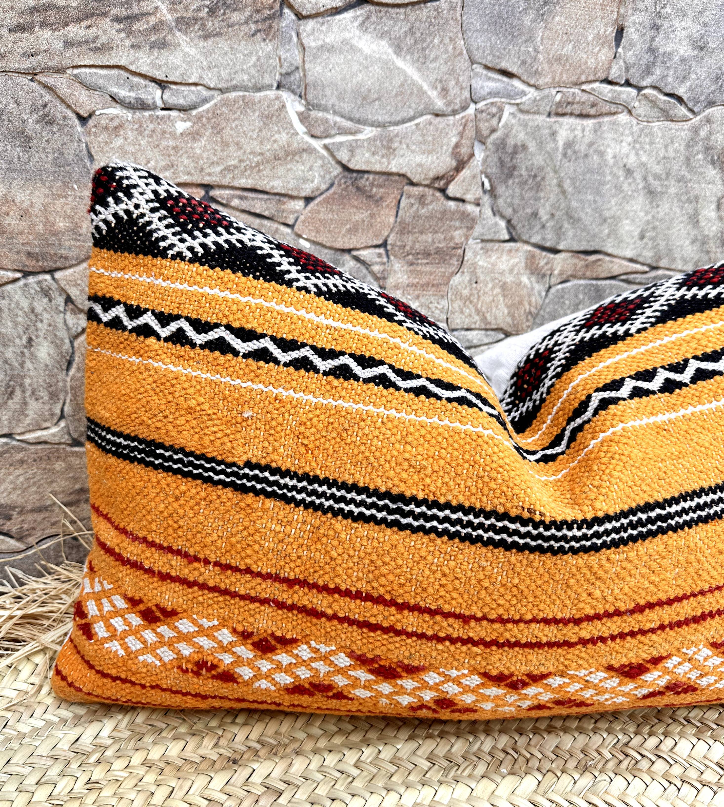 Vintage Berber Pillow Moroccan Cushion Cover Wool