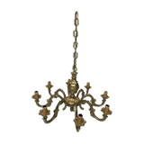 8-branch bronze chandelier