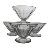 4 Baccarat crystal champagne glasses Rex model