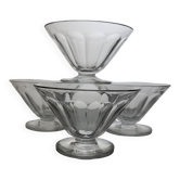 4 Baccarat crystal champagne glasses Rex model