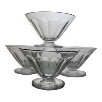 4 Baccarat crystal champagne glasses Rex model