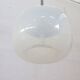 Opaline Glass And Chrome Pendant Light, 1960s