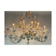 Rezzonico Gondola Chandelier In Multicolored Murano Glass Circa 1900