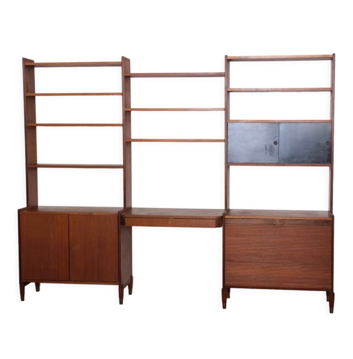 Grand bureau style scandinave en teck