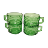 Lot de 4 tasses à café Vereco vertes