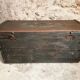 Antique French pine chest – 1838, painted folk art