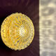 Vintage glass moulded globe wall or ceiling light.